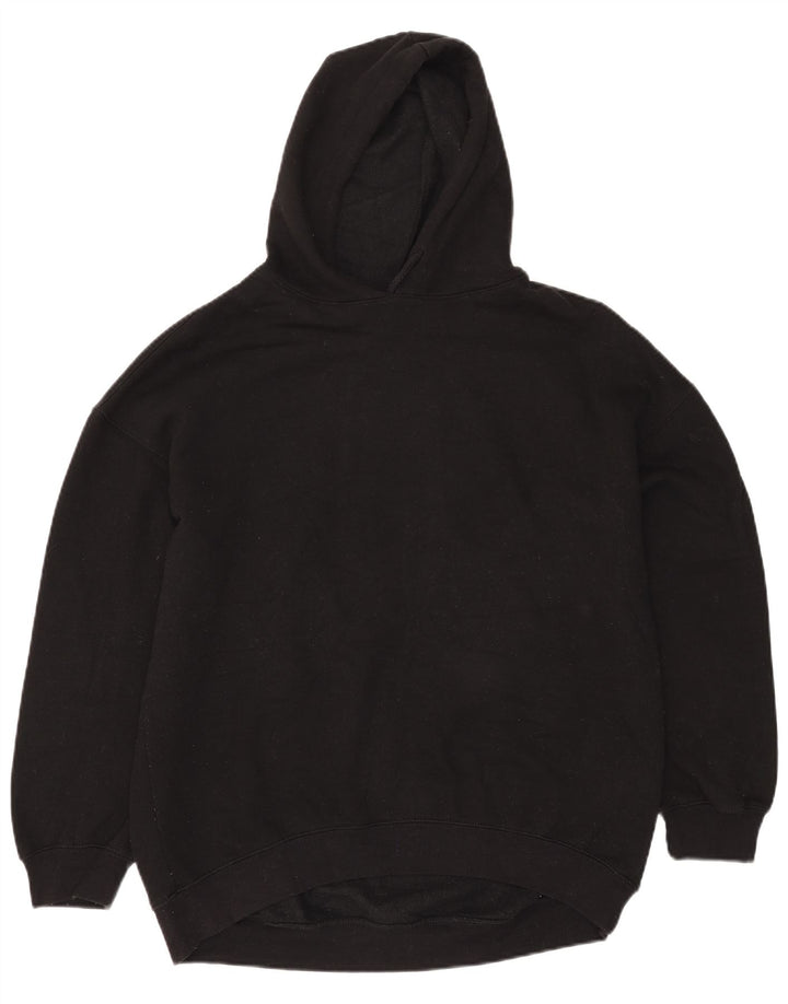 Maglione oversize con cappuccio da donna Zara UK 10 piccolo poliestere nero