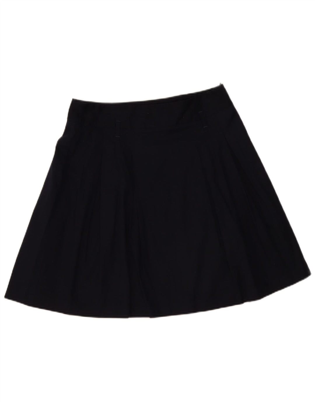 Gonna a trapezio da donna Zara grande W32 in cotone blu navy
