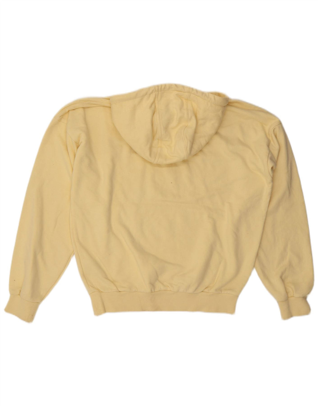 Felpa con cappuccio oversize da donna Adidas UK 14 cotone giallo medio