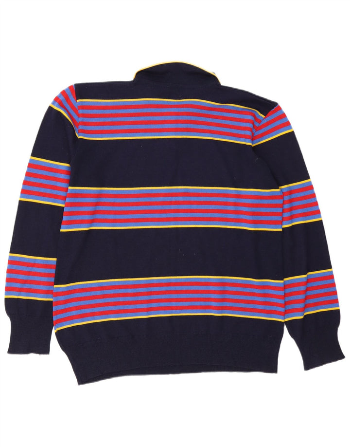 Maglione da uomo con collo alto Lemon & Soda Lana media a righe blu navy