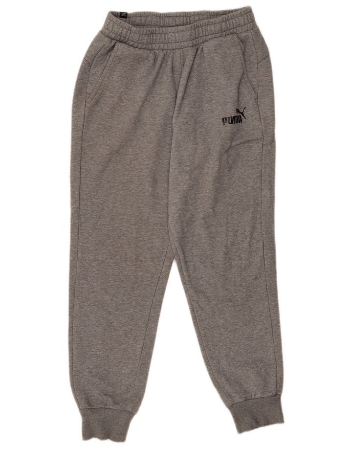 Pantaloni da tuta da uomo Puma Joggers in cotone chiazzato grigio medio