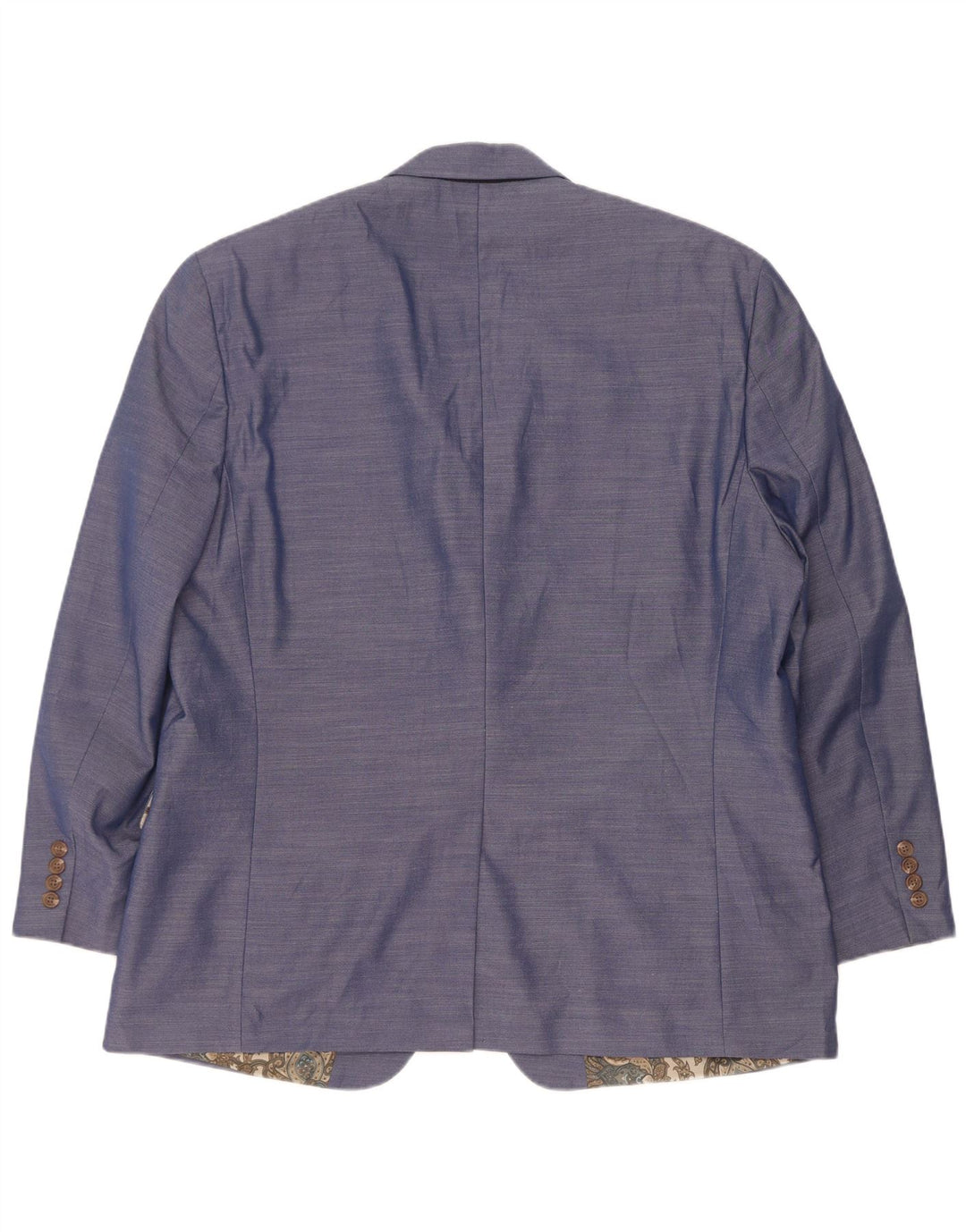 Giacca blazer a 2 bottoni da uomo Chaps UK 46 3XL Poliestere screziato blu