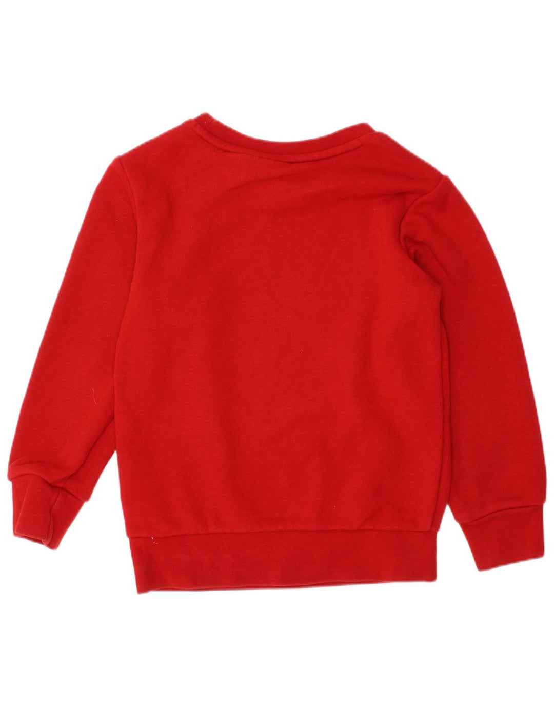 Felpa grafica per ragazze ADIDAS, maglione 2-3 anni, cotone rosso