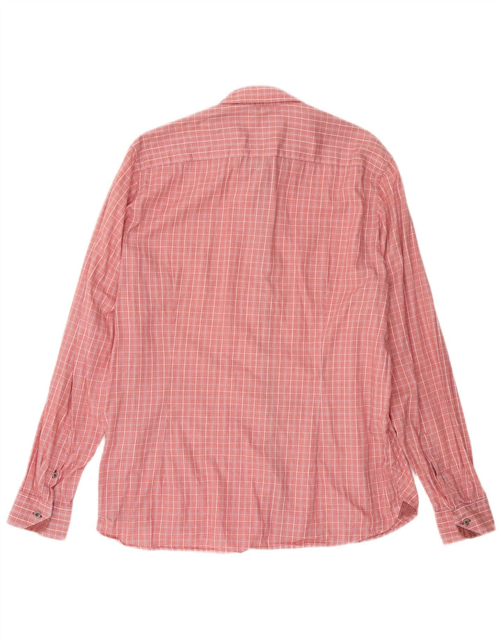 Camicia da uomo TED BAKER taglia 5 XL cotone a quadri rosa
