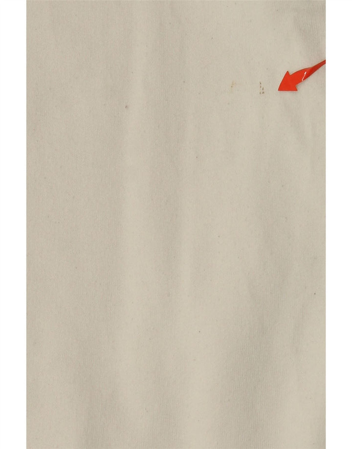 POLO RALPH LAUREN Felpa oversize da donna maglione UK 10 piccolo bianco