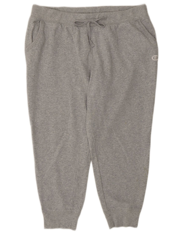 Pantaloni da tuta da donna Champion Joggers UK 18 XL Cotone chiazzato grigio