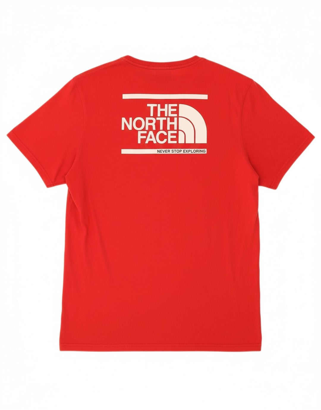 THE NORTH FACE Mens Graphic T-Shirt Top Medium Red