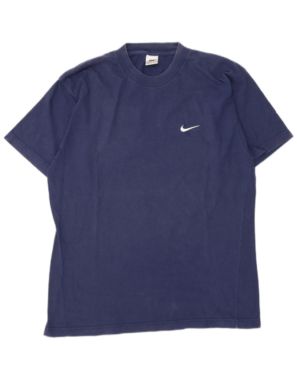 T-shirt da uomo Nike Top Large in cotone blu navy