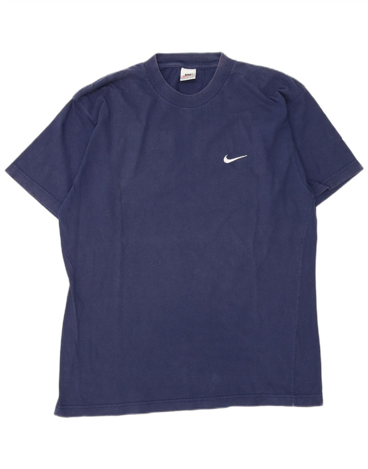 T-shirt da uomo Nike Top Large in cotone blu navy