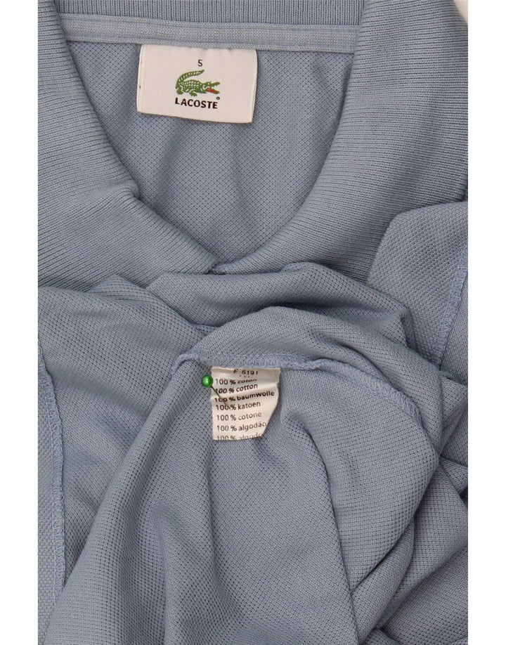 Polo da uomo Lacoste taglia 5 grande in cotone blu