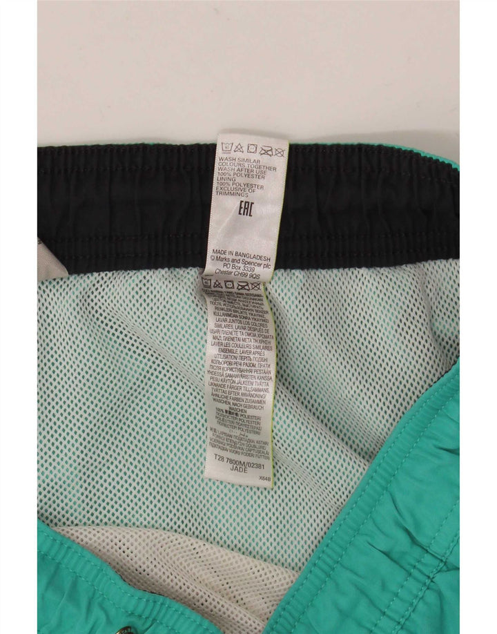 Pantaloncini da bagno da uomo Marks & Spencer XL verde poliestere