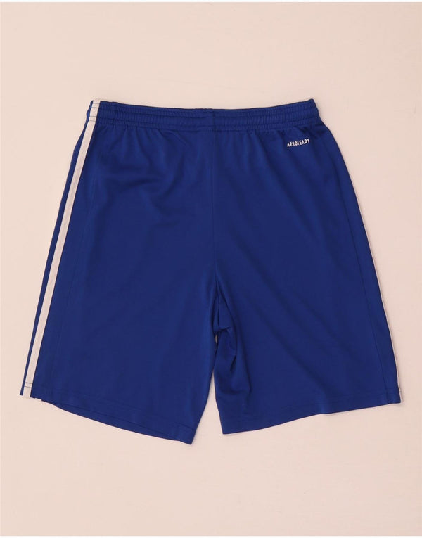 Pantaloncini sportivi Adidas Aeroready da bambino 13-14 anni in poliestere blu