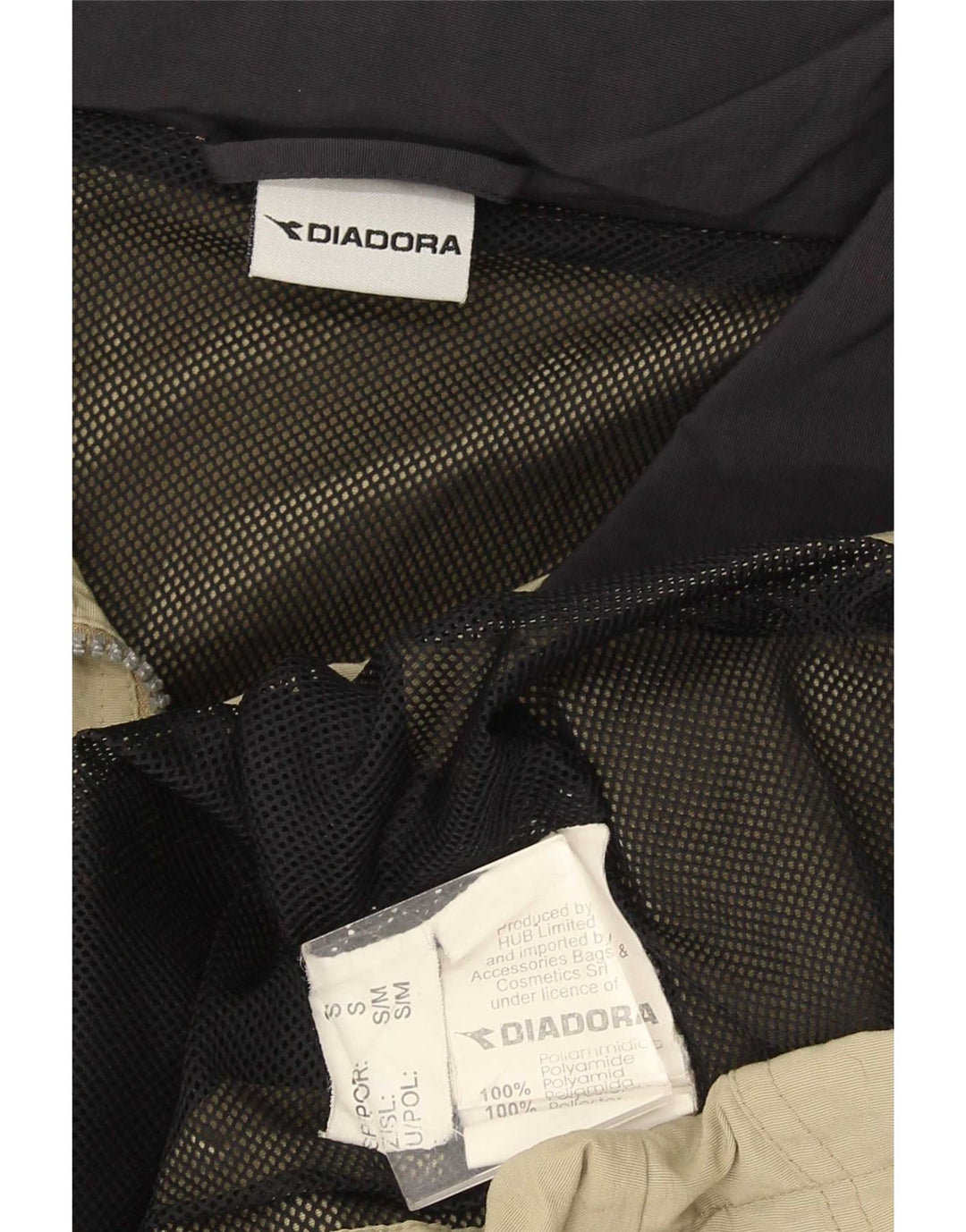Giacca antipioggia da uomo Diadora UK 36 Small Khaki Poliammide