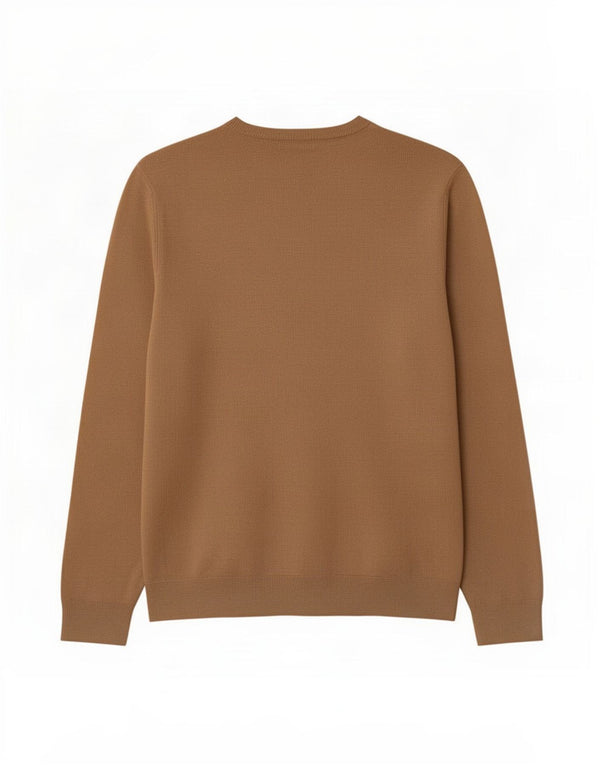 Maglione da uomo Marks & Spencer con scollo a V blu Harbour, grande acrilico beige