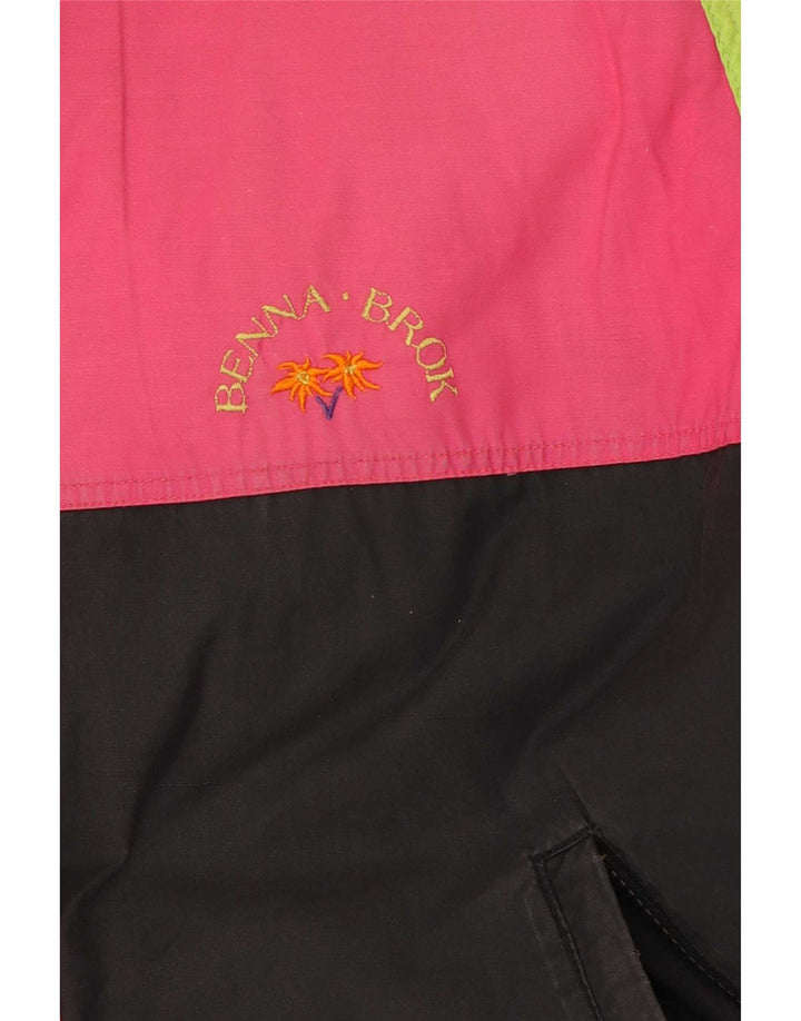 Giacca da sci vintage da donna UK 18 XL multicolore Colourblock