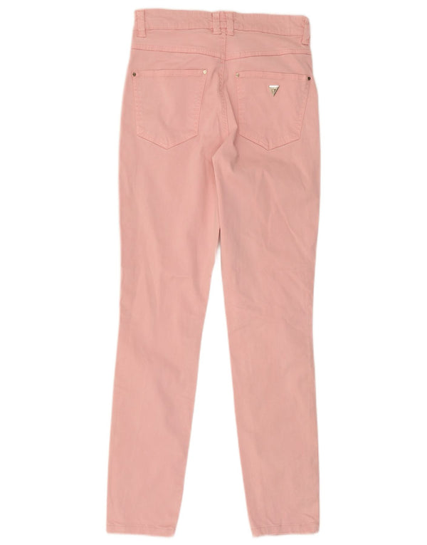 Jeans skinny a vita alta da donna Guess W27 L28 Rosa