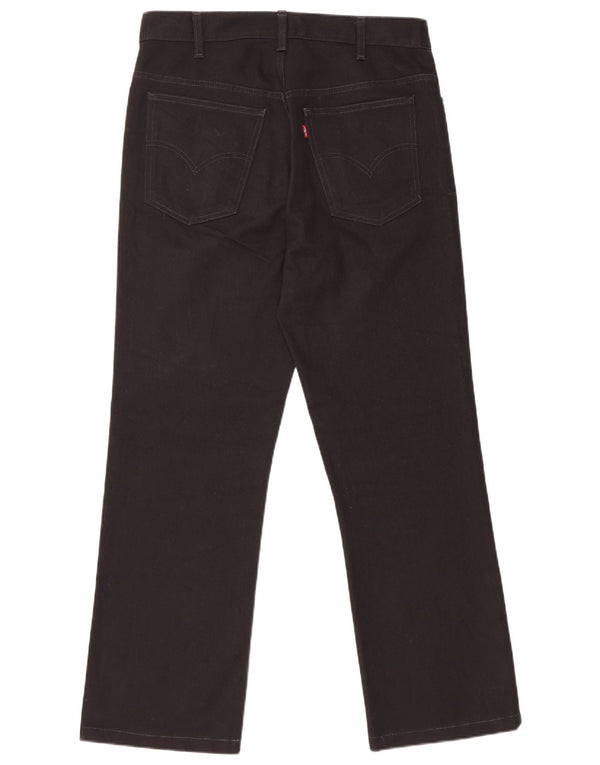 Levi's Mens Straight Jeans W33 L29 Black Cotton