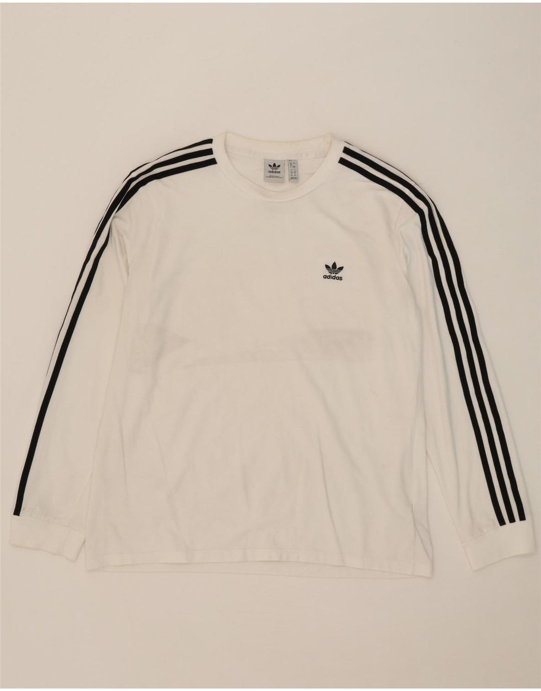 Adidas Maglia a maniche lunghe da donna UK 20 2XL Cotone bianco