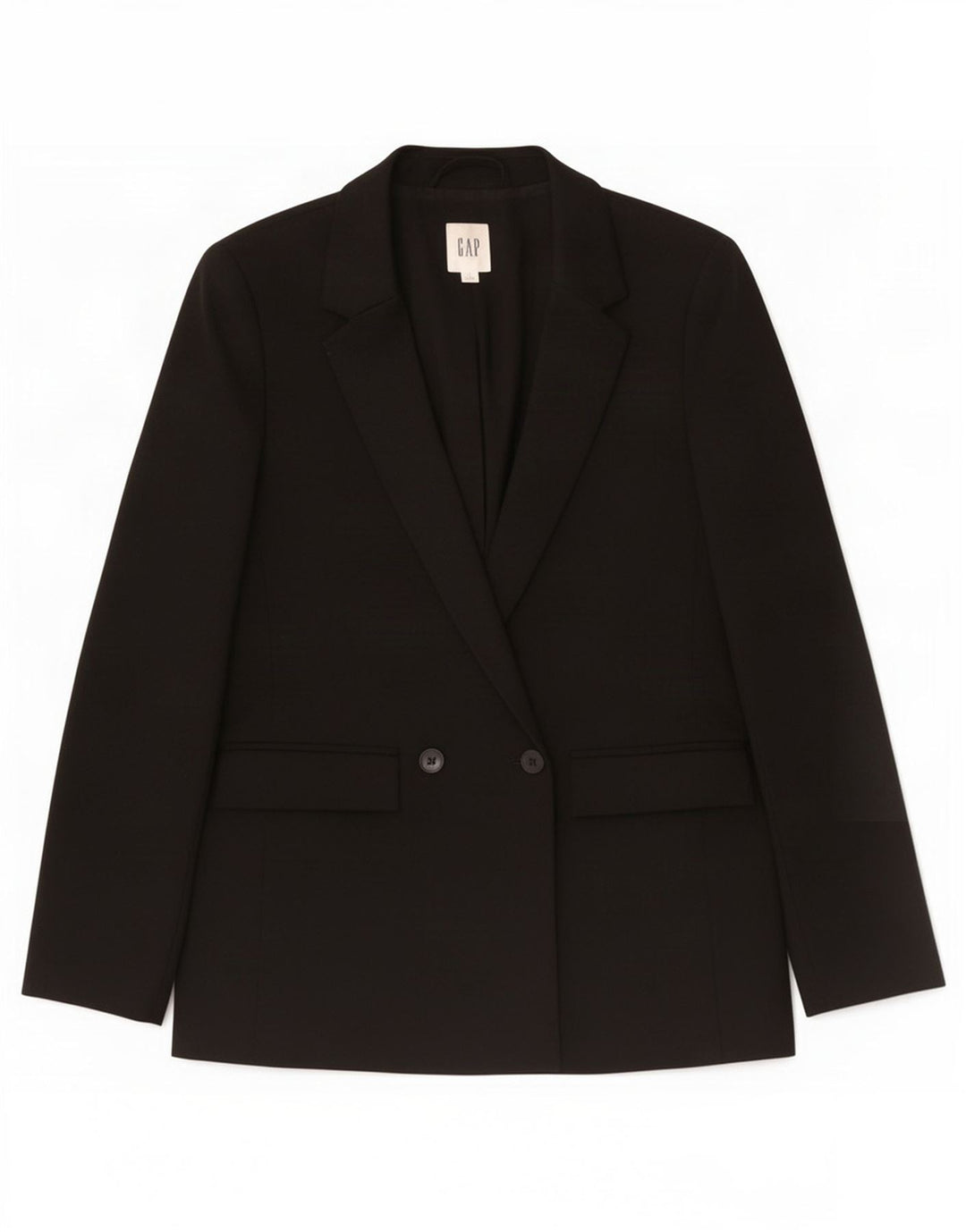 Giacca blazer oversize doppio petto da donna Gap UK 6 XS poliestere nero