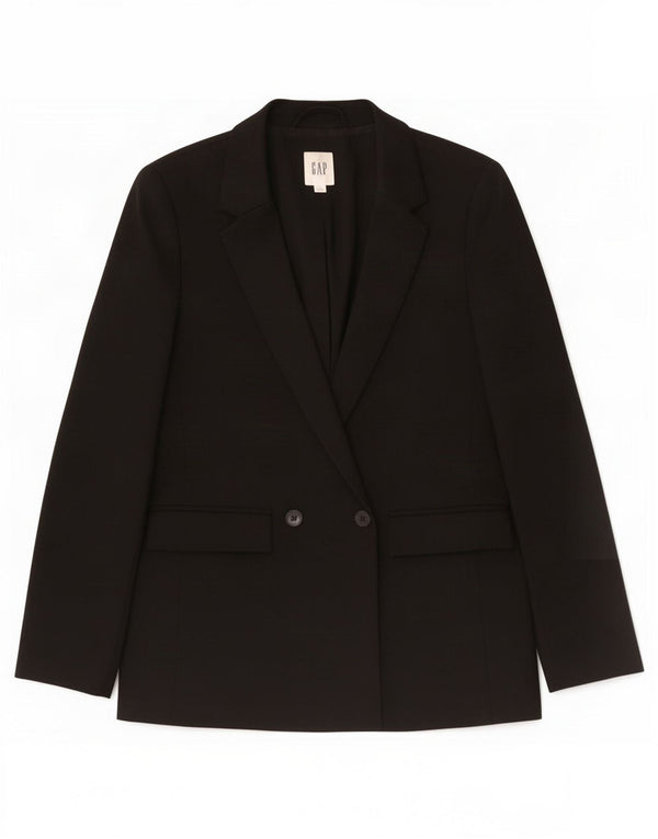 Giacca blazer oversize doppio petto da donna Gap UK 6 XS poliestere nero