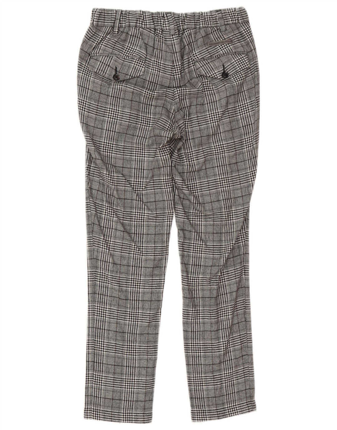 Pantaloni da Abito Donna Alessandro Dell'Acqua IT 44 Medio W30 L29 Grigio a quadri
