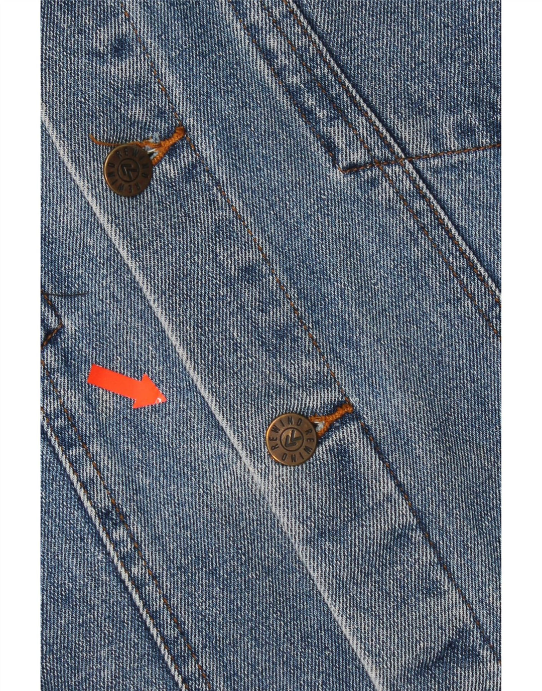 Giacca in denim da uomo Rewino UK 40 grande cotone blu