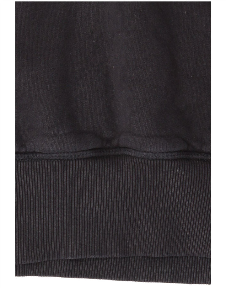 Maglione con cappuccio grafico da uomo Superdry in cotone nero medio