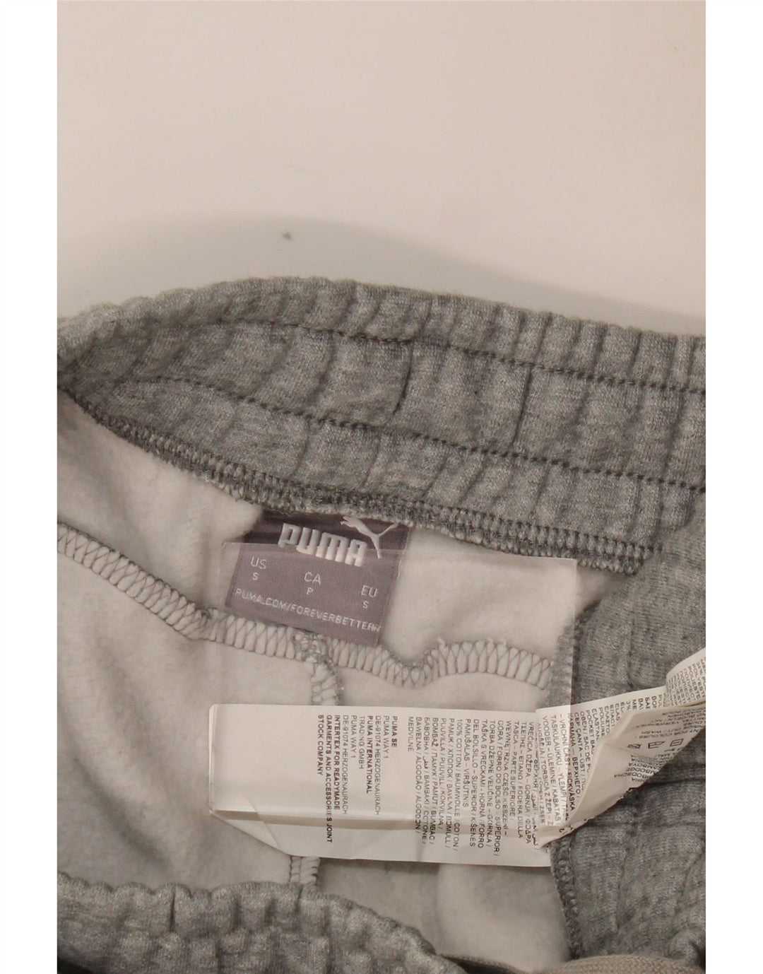 Pantaloni da tuta da uomo PUMA Joggers piccoli in cotone grigio