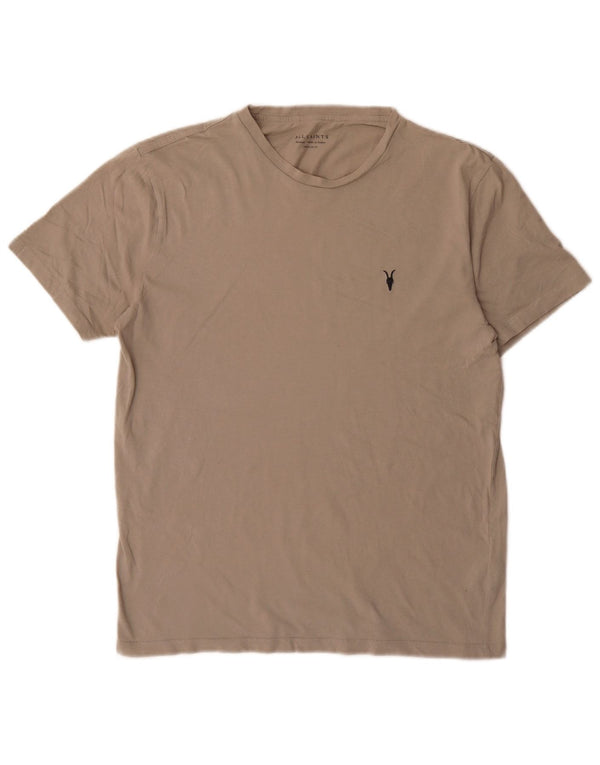 T-shirt da uomo con vestibilità regolare All Saints, cotone grigio medio