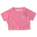 T-shirt grafica corta da donna Under Armour UK 12 poliestere rosa medio