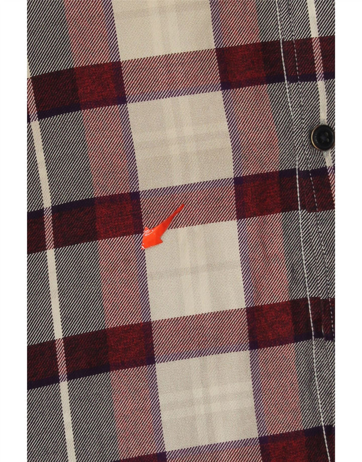 TOMMY HILFIGER Mens Regular Fit Flannel Shirt Medium Red Check Cotton Vintage Tommy Hilfiger and Second-Hand Tommy Hilfiger from Messina Hembry 