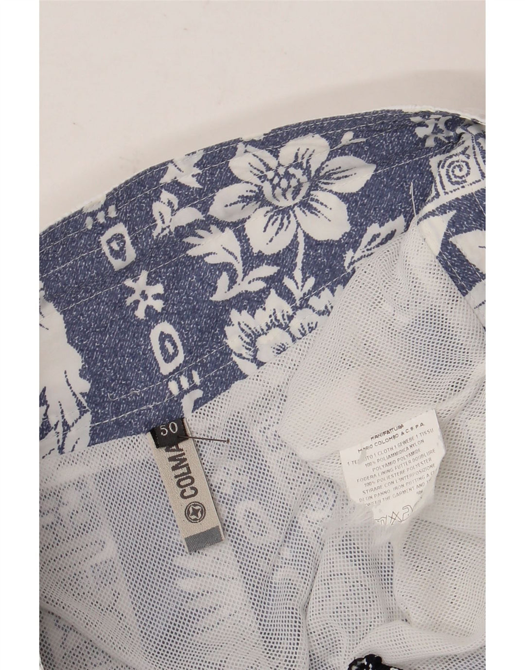 Pantaloncini da bagno da uomo Colmar IT 50 Nylon floreale blu medio