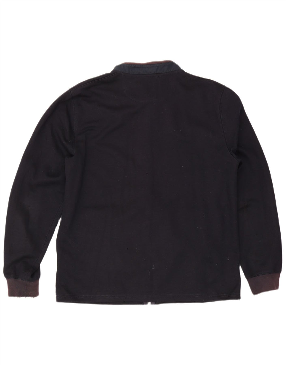 Giacca da ginnastica da uomo Massimo Dutti XL in cotone color block blu navy