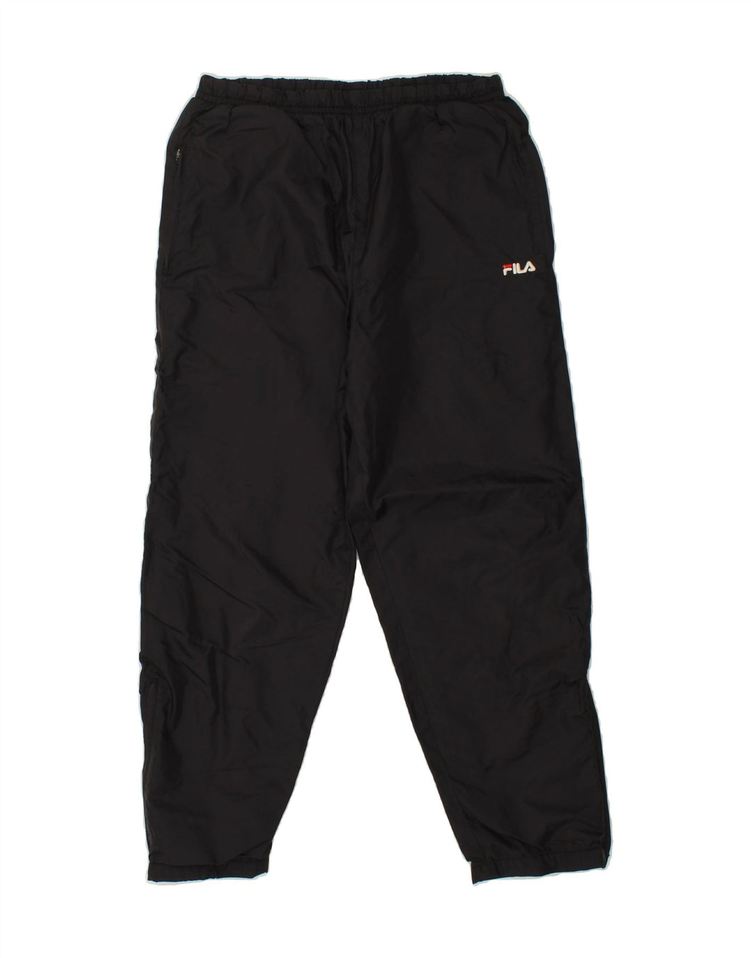 FILA Boys Tracksuit Trousers Joggers 12-13 Years XL Black Polyester Vintage Fila and Second-Hand Fila from Messina Hembry 