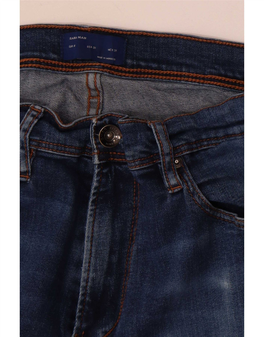 Jeans slim da uomo Zara EU 40 medio W31 L32 blu
