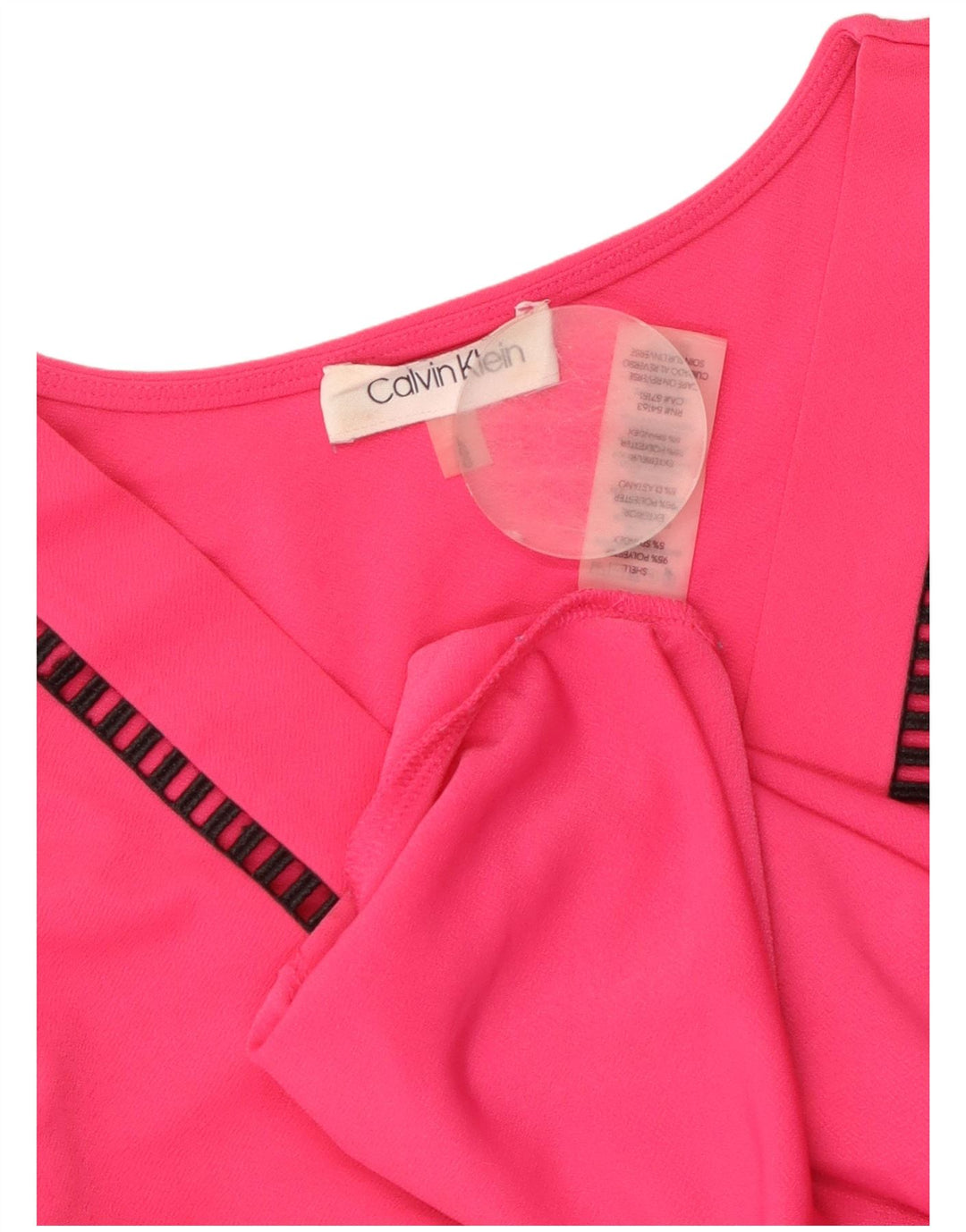 CALVIN KLEIN Canotta da donna UK 16 Large Rosa Poliestere