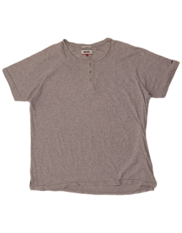 Tommy Hilfiger Mens T-Shirt Top XL Grey Cotton