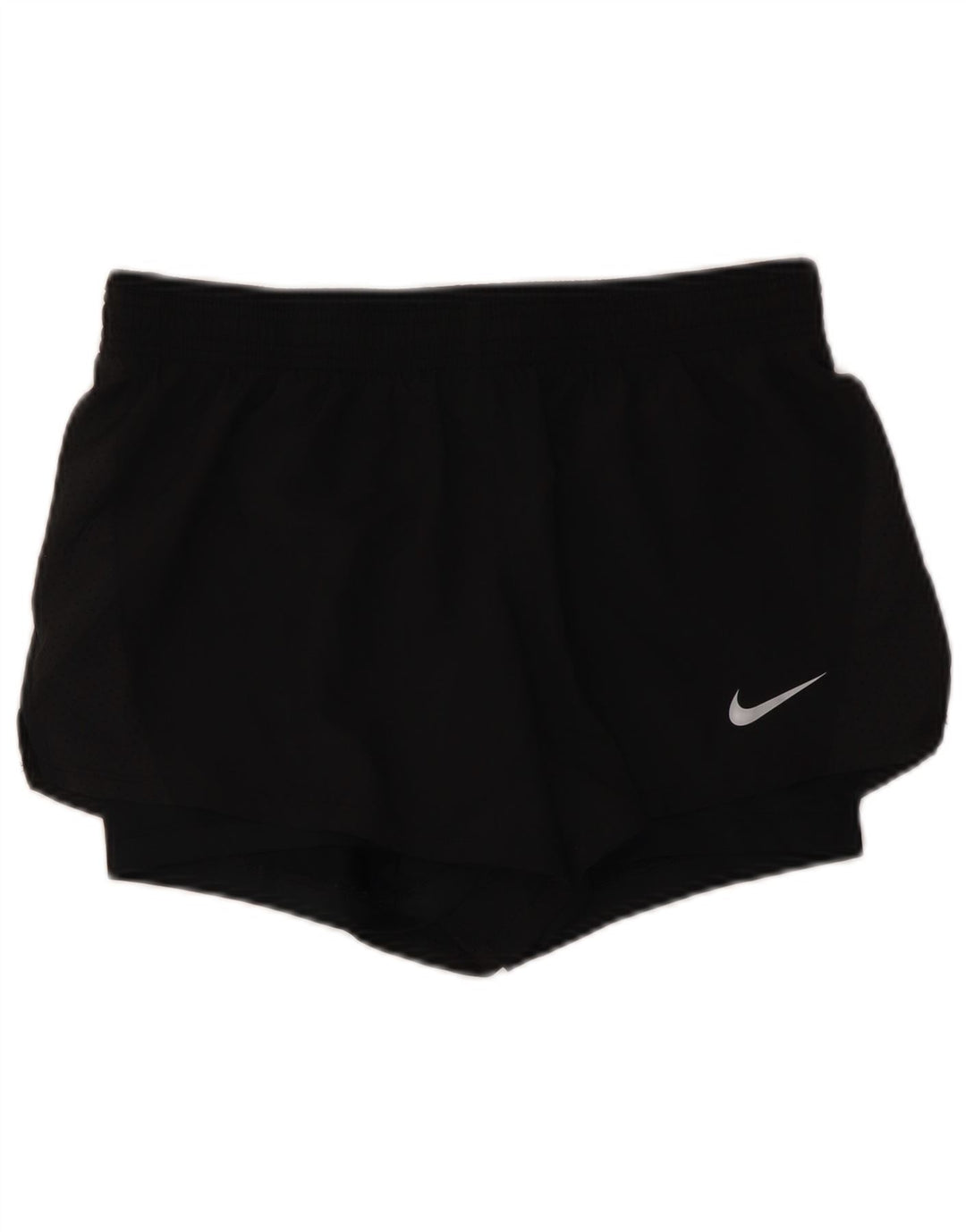 Pantaloncini sportivi NIKE da donna Dri Fit UK 14 medio nero poliestere
