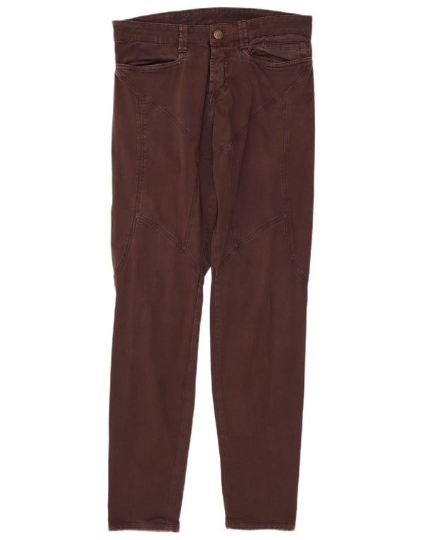 9.2 di Carlo Chionna Pantaloni skinny casual da uomo W32 L33 Cotone bordeaux