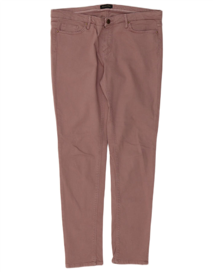 Jeans skinny da donna Massimo Dutti W32 L30 cotone rosa