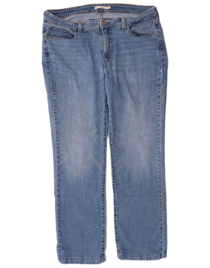 LEVI'S Donna 414 Classic Fit Jeans dritti US 20 3XL W40 L30 Cotone Blu