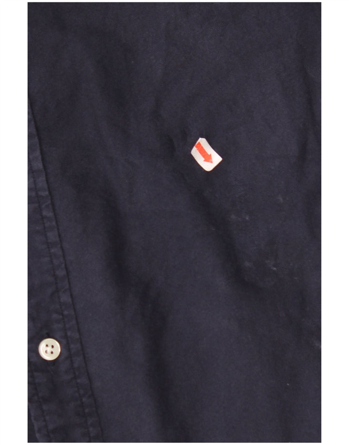 RALPH LAUREN Camicia da uomo piccola in cotone blu navy