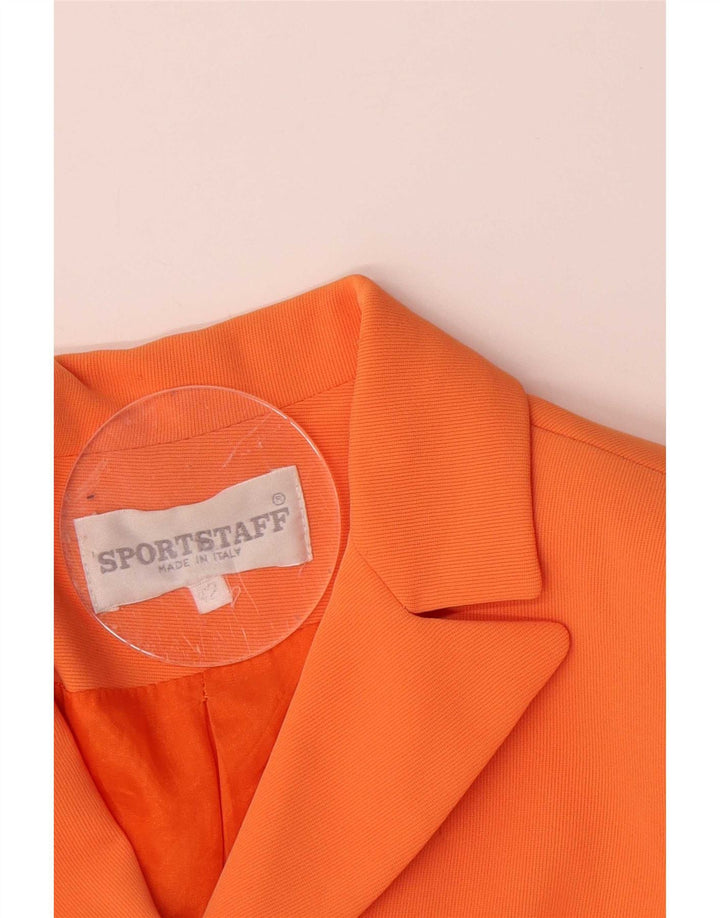 Giacca blazer a 3 bottoni da donna Sport Staff IT 42 arancione medio