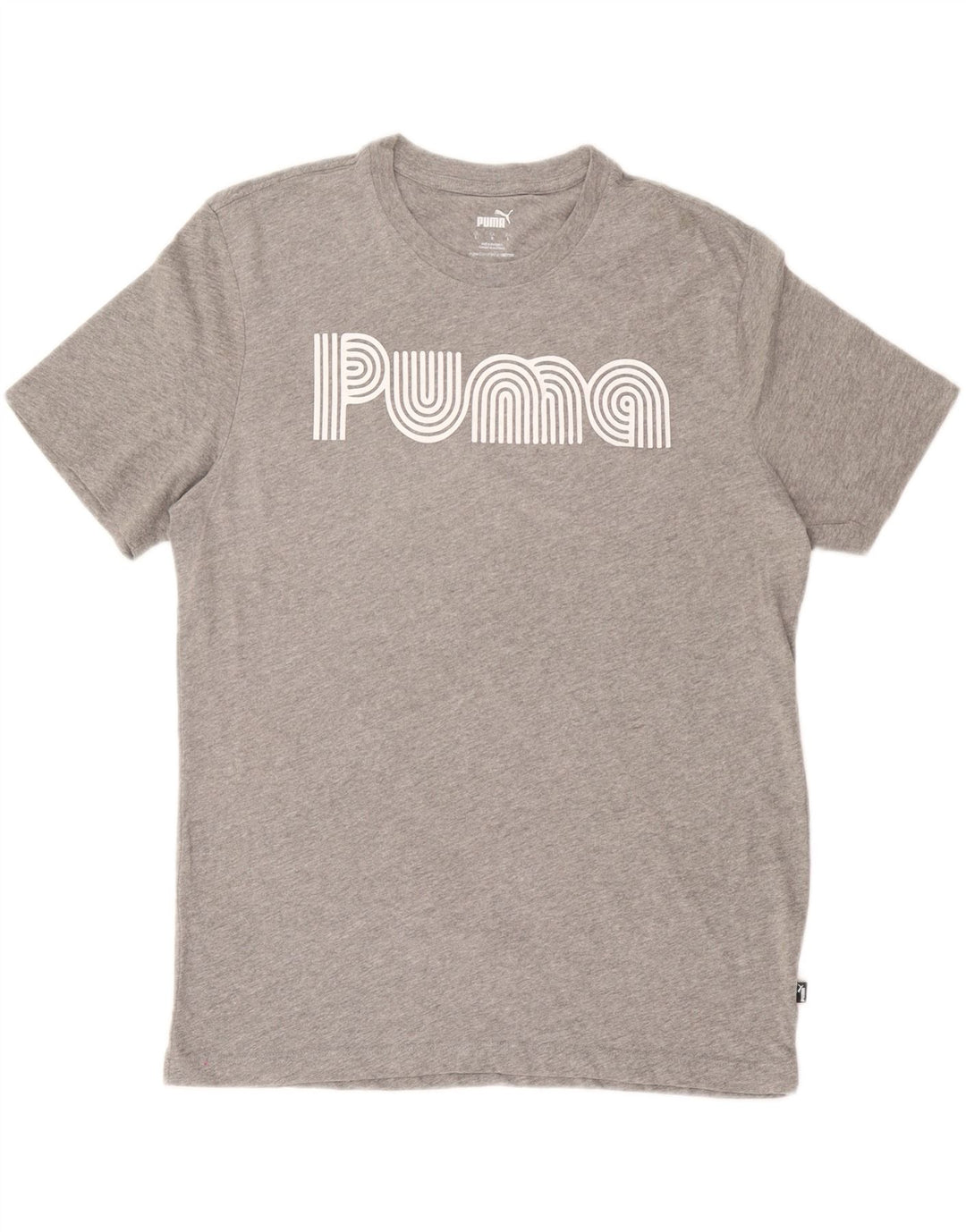 T-shirt grafica PUMA da uomo grande grigia