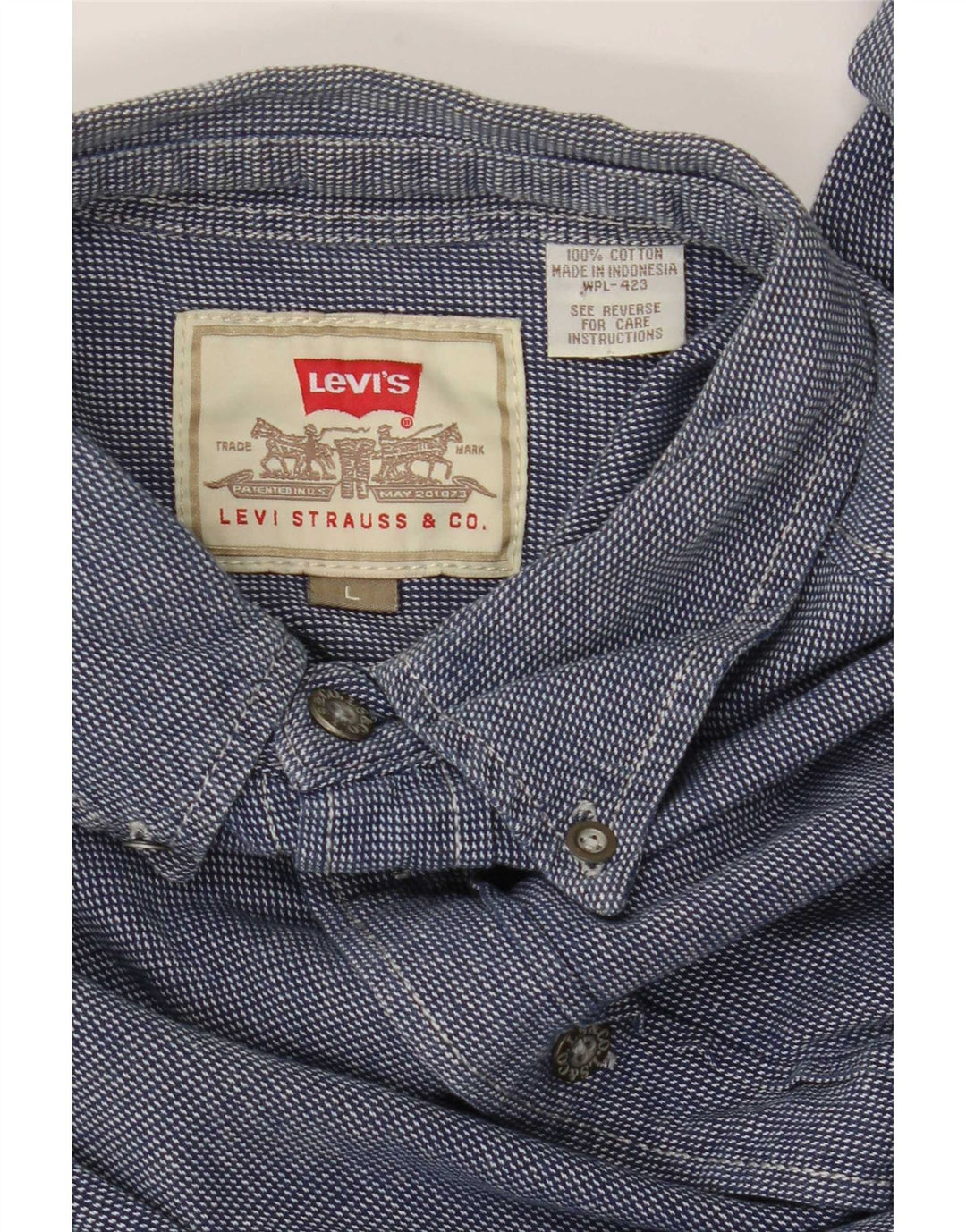 Camicia Levi's Uomo Large Blu Cotone