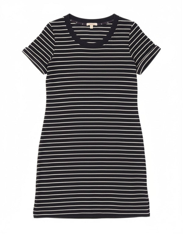 Abito t-shirt da donna Barbour UK 10 piccolo cotone a righe blu navy