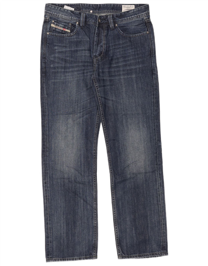 Jeans dritti da uomo Diesel Larkee W33 L32 in cotone blu