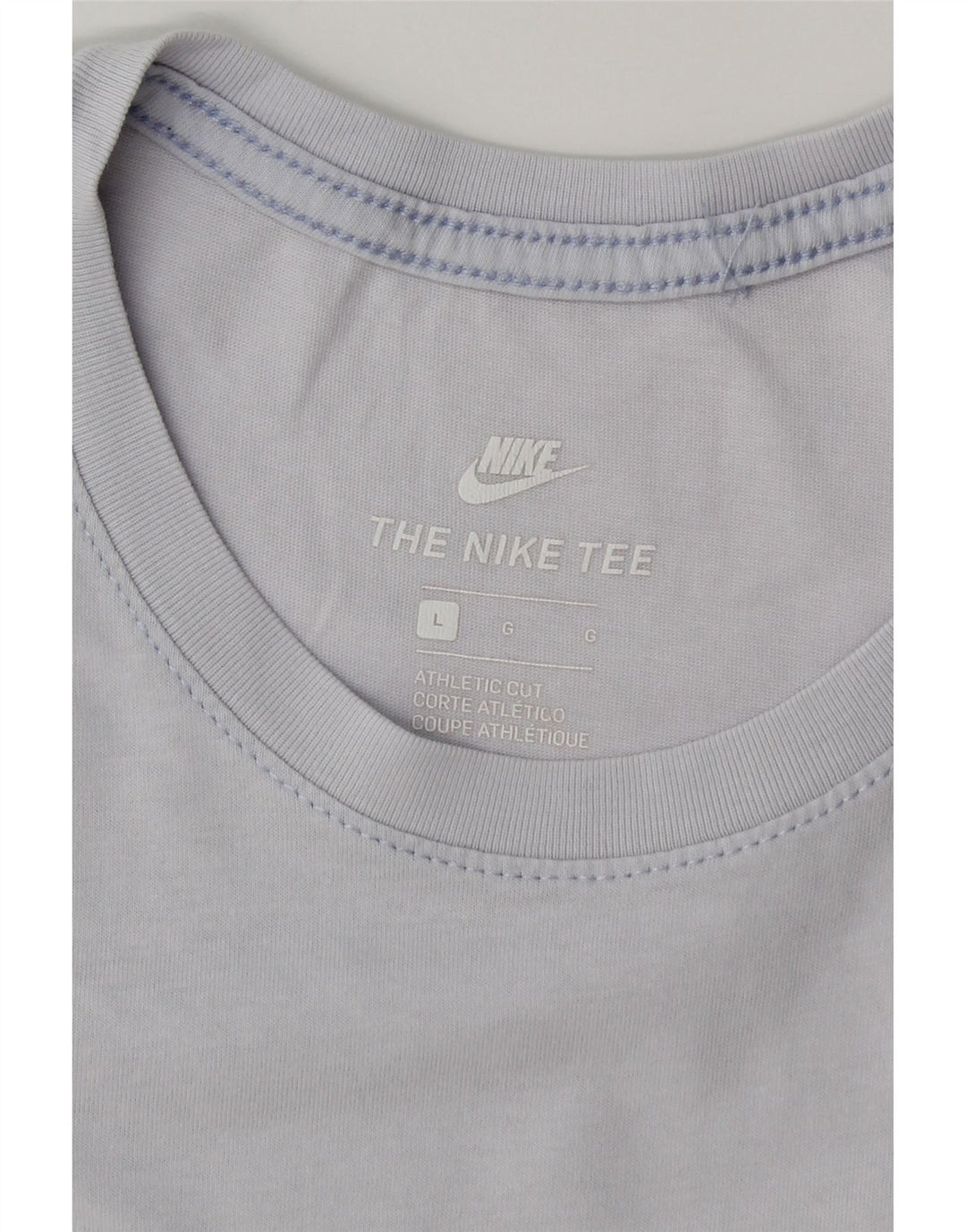NIKE T-shirt da uomo dal taglio atletico, taglia grande, blu