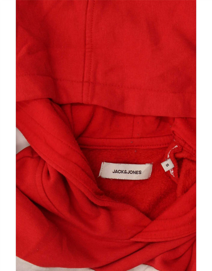 Maglione con cappuccio grafico da uomo Jack & Jones piccolo multicolore a blocchi di colore