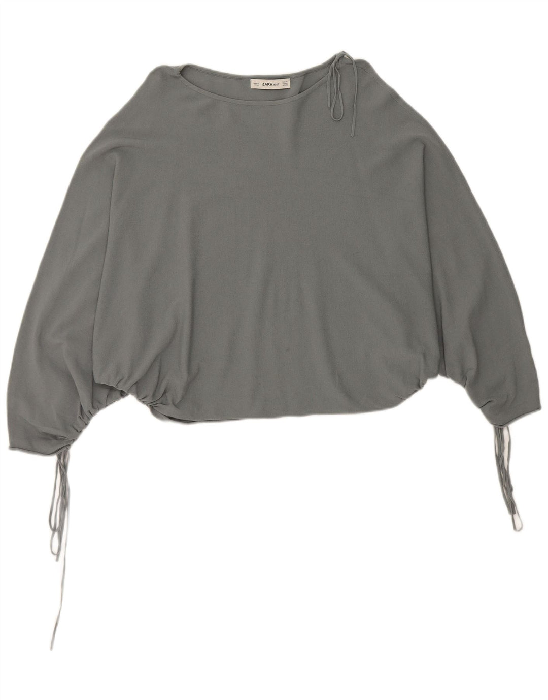 Top in camicetta a pipistrello da donna Zara UK 14 Grigio medio
